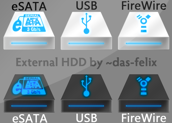 HDD Icons Pack 1 by das-felix on DeviantArt