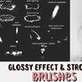 GLOSSY EFFECT and strobing/highlighting brushes
