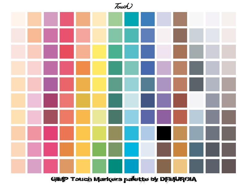 Touch marker palette for GIMP by dfmurcia on DeviantArt