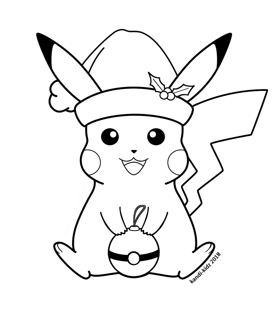 Pikachu Christmas Coloring Pages - brengosfilmitali
