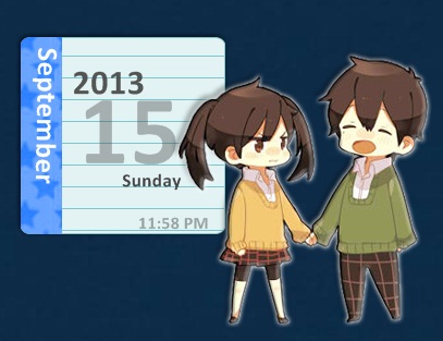 Rainmeter: Takane X Haruka Calendar