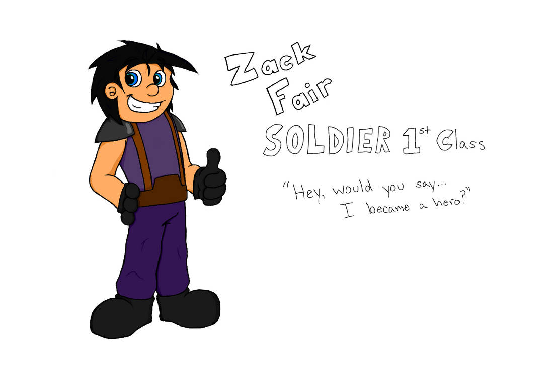 Zack Fair: SOLDIER First Class by akapolarbear on DeviantArt