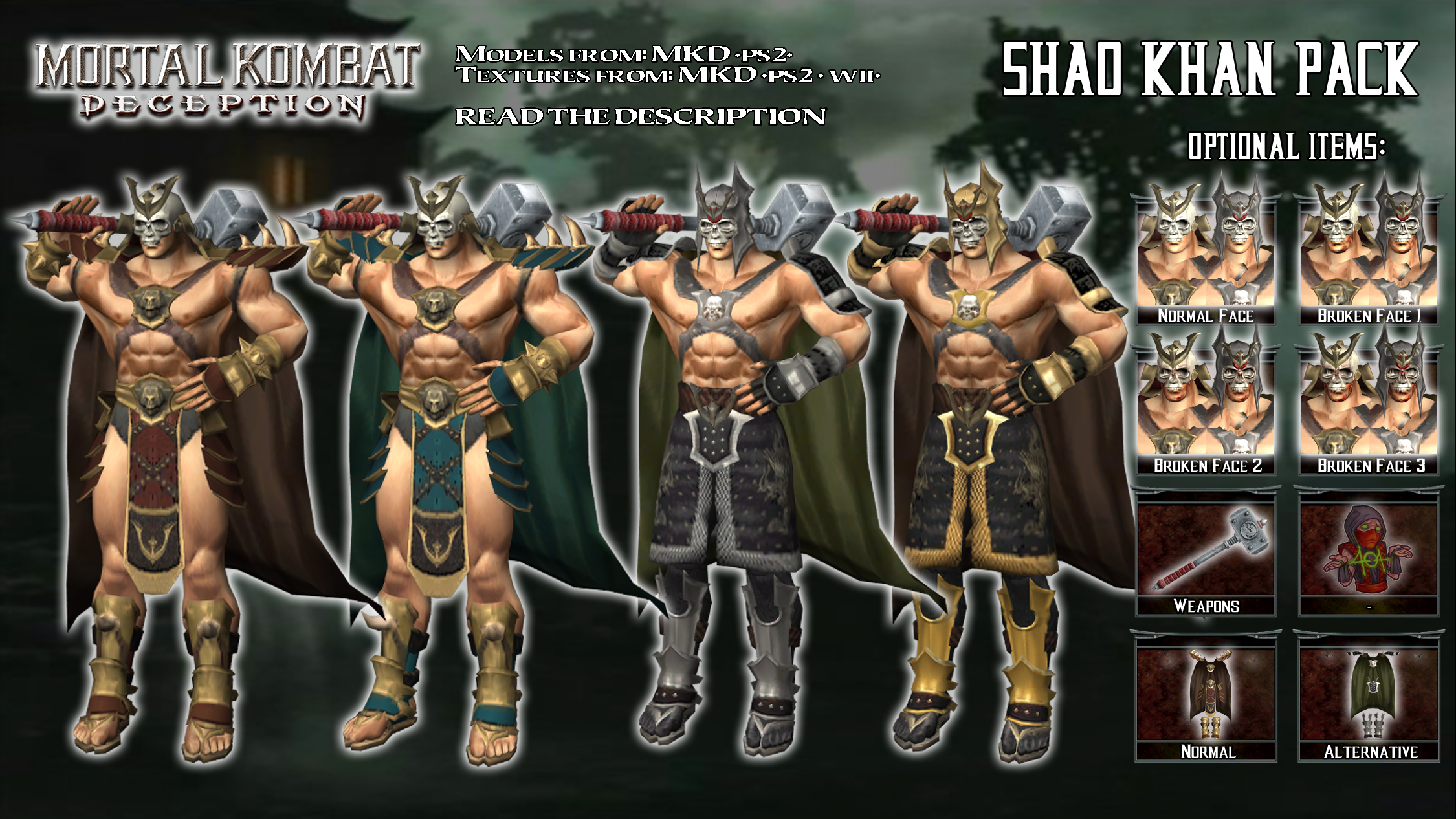 JUN218881 - MORTAL KOMBAT WV7 SHAO KAHN PLAT 7IN SCALE AF CS - Previews  World