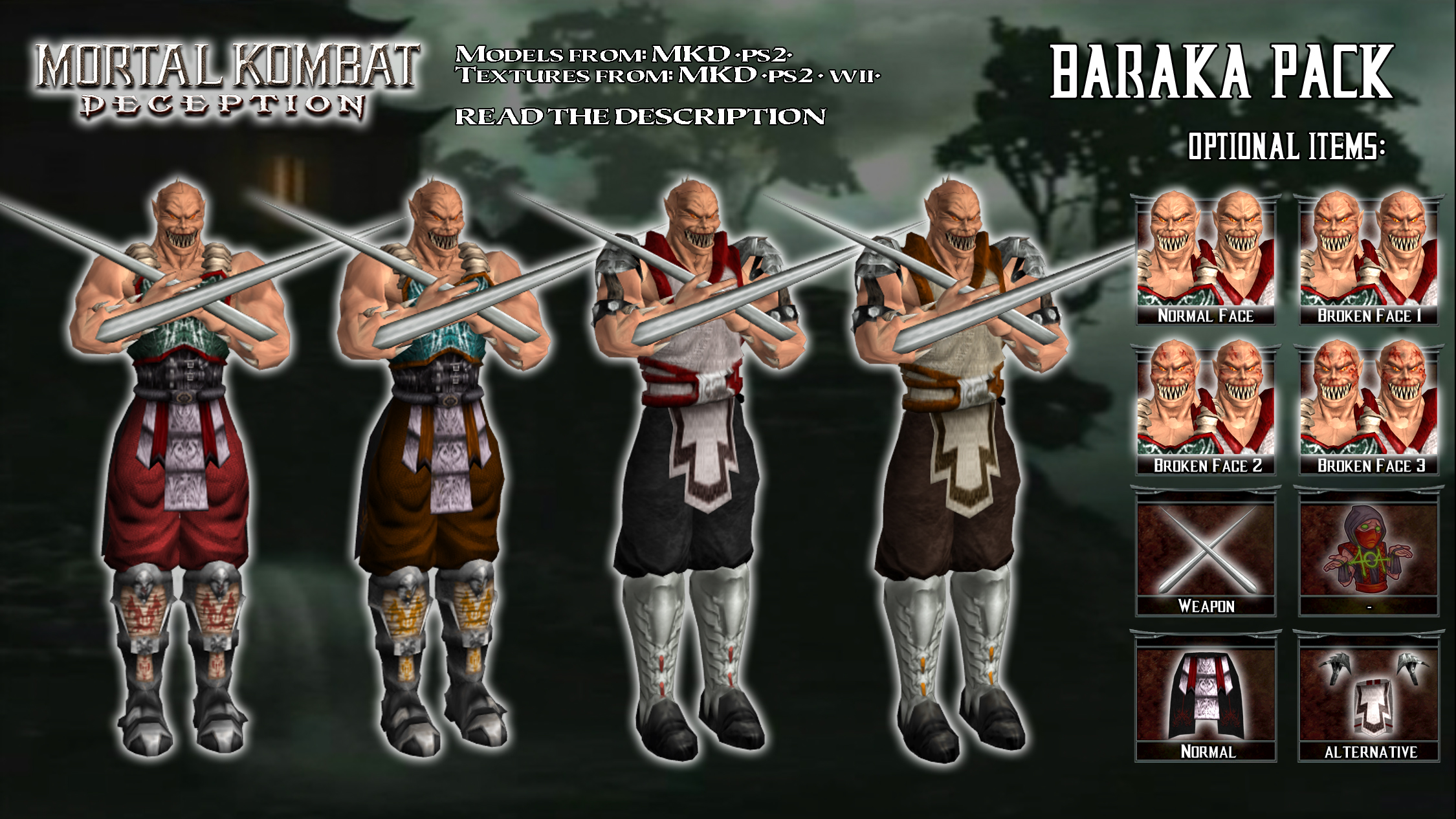 MKWarehouse: Mortal Kombat: Deception: Baraka