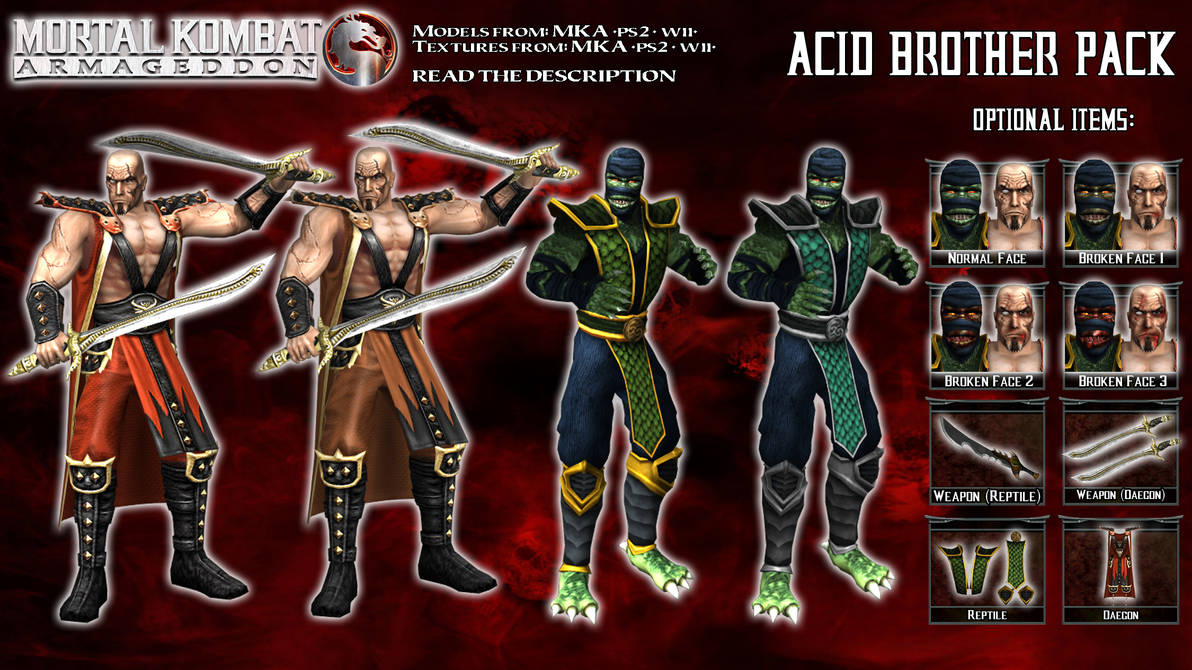 MK Armageddon - Reptile and Daegon [XPS] by 972oTeV on DeviantArt