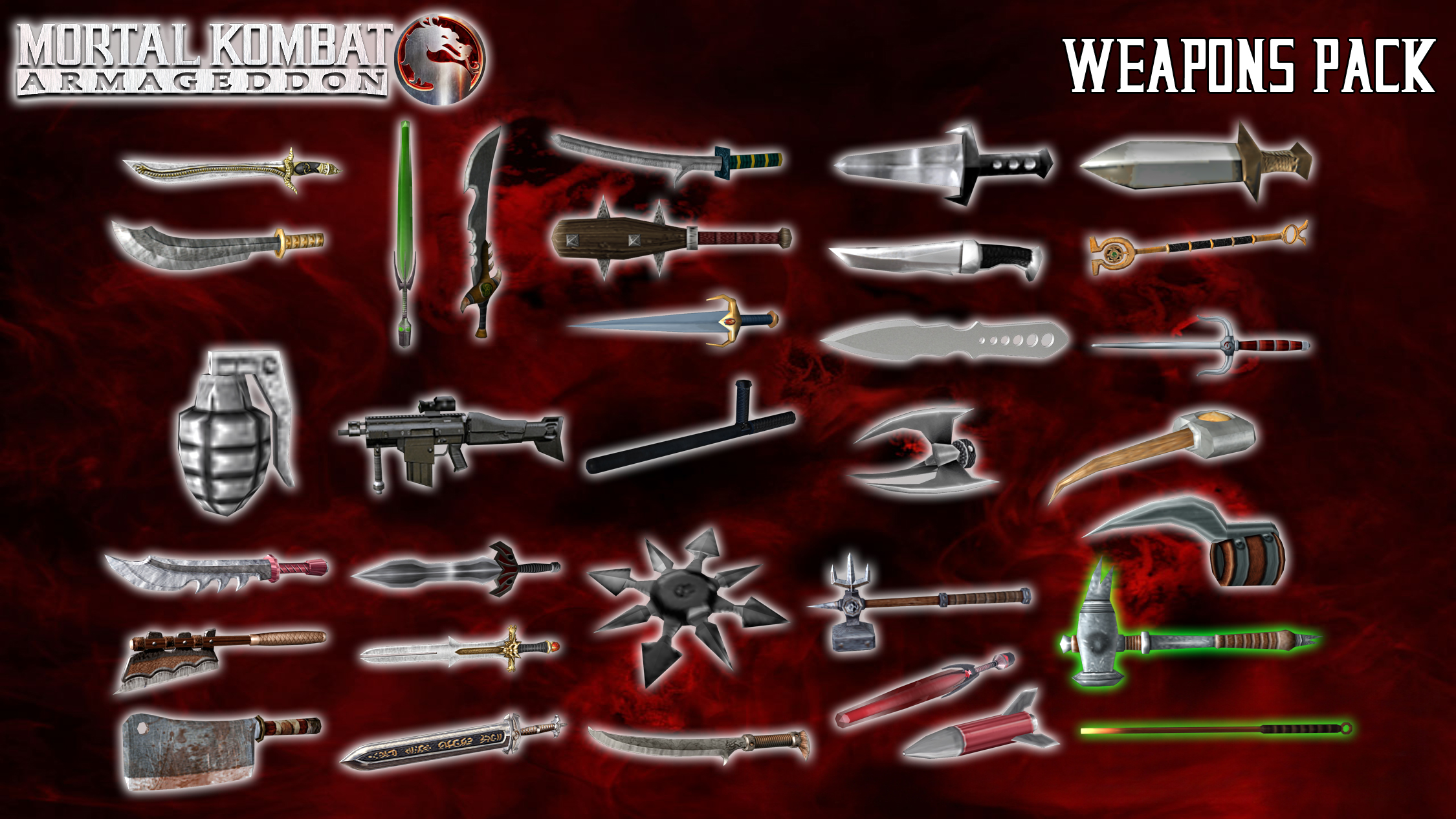 MK Armageddon Weapons Pack [XPS] by 972oTeV on DeviantArt