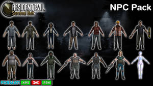 RE SURVIVAL UNIT - NPC Pack [XPS - FBX]
