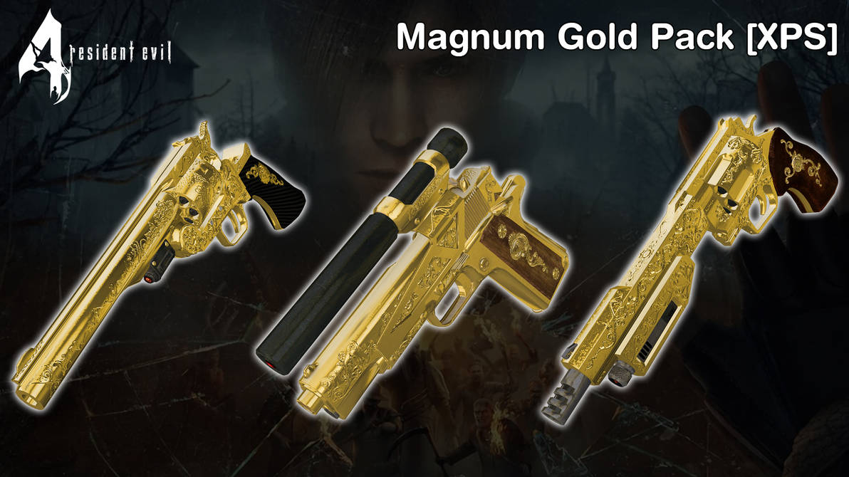 RE4 VR - Golden Magnum Pack [XPS] by 972oTeV on DeviantArt