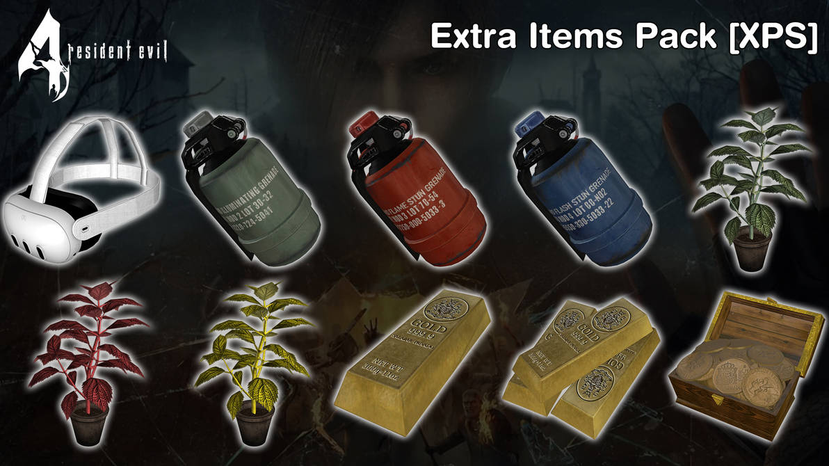 RE4 VR - Extra items Pack [XPS] by 972oTeV on DeviantArt