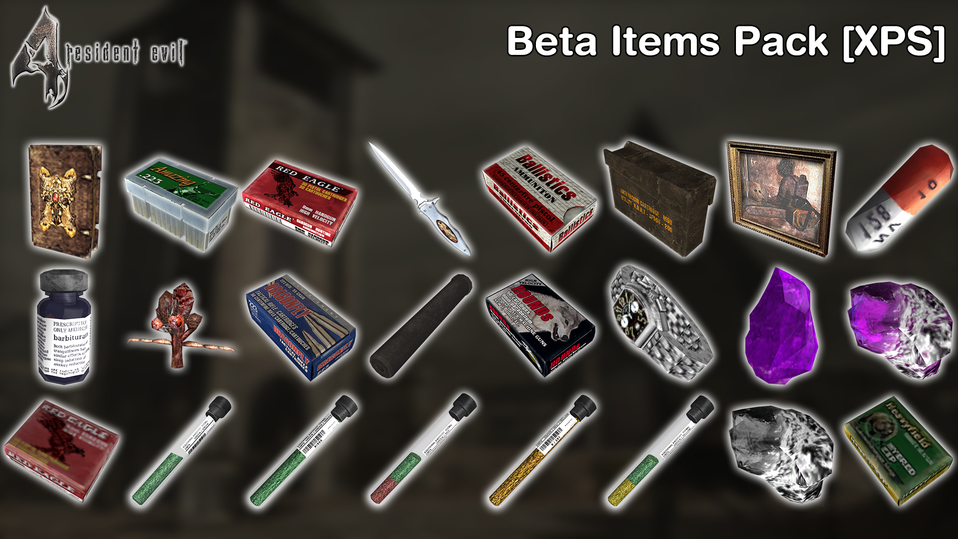 RE4 - Beta Items Pack [XPS - OBJ] by 972oTeV on DeviantArt