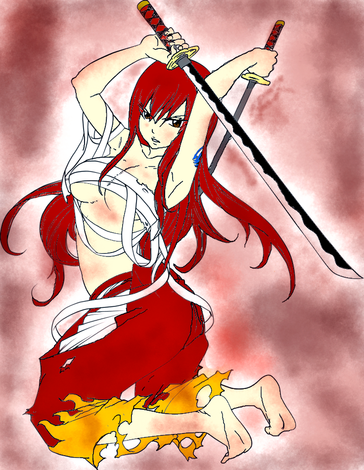 ERZA SCARLET JAPANESE CLOTH by shyneckogruvia on DeviantArt