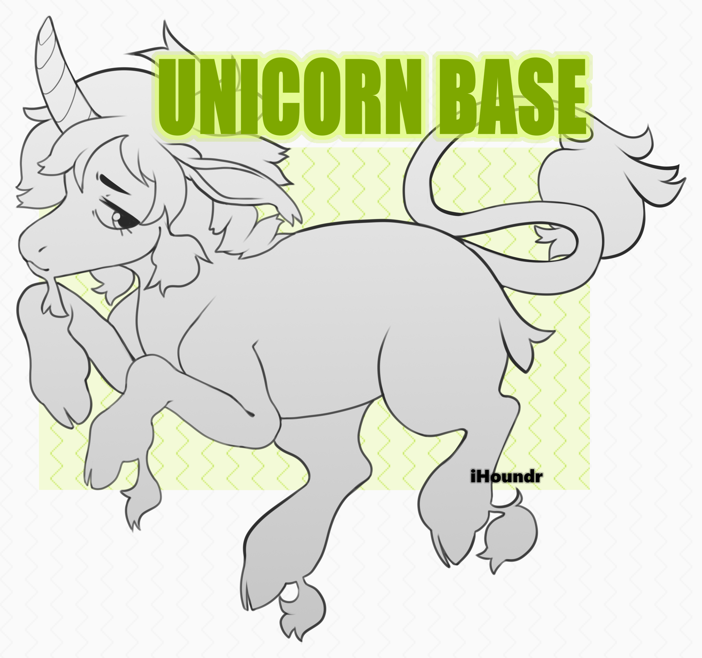 F2U Unicorn Base by ihoundr on DeviantArt