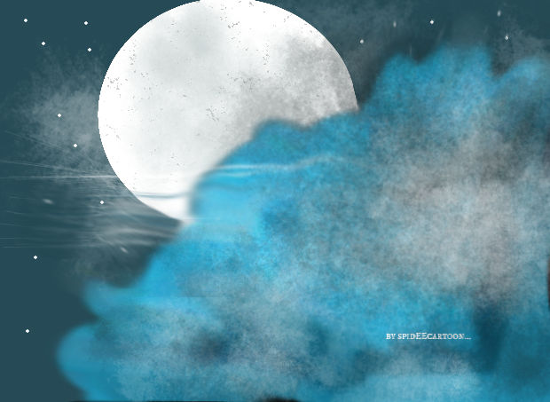 Big moon by Spideecartoon on DeviantArt