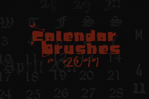 2011 Calendar Brushes