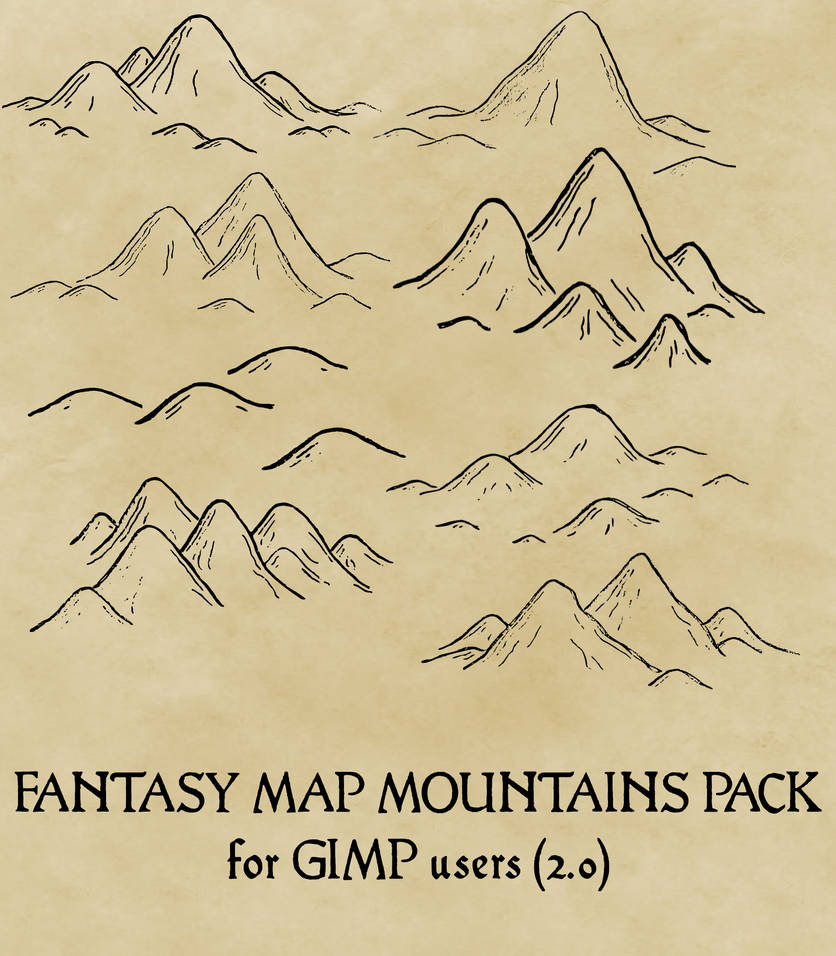 Mountain Pack For GIMP 2 by dante-nirvana on DeviantArt