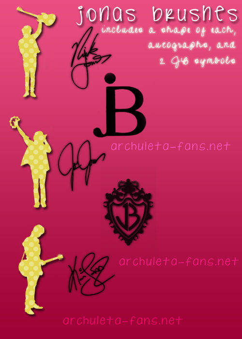 jonas brothers brushes by allisonwashko on DeviantArt