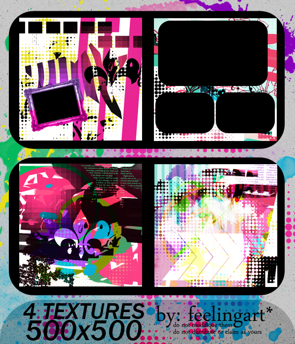 Textures set: 01 by feelingart on DeviantArt