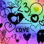 Hearts.Love.Peace GIMP Brushes