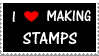 Stamp: I heart making stamps by Roxy317
