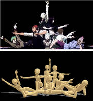 Death Parade Group Pose for MMD