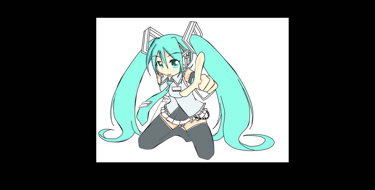 Hatsune Miku Coloring 1/2 by amylynleerock1116 on DeviantArt