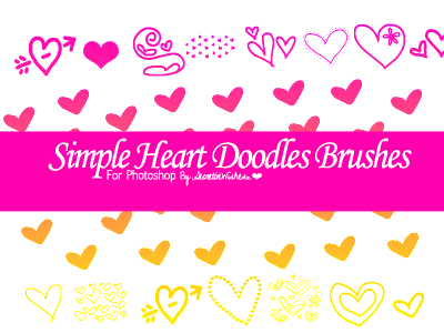 Simple Heart Brushes