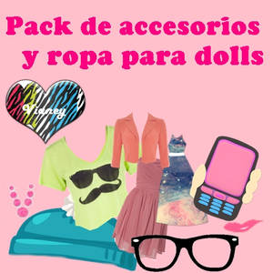 Pack de Ropa y acesorios  para Dolls By-Vianey