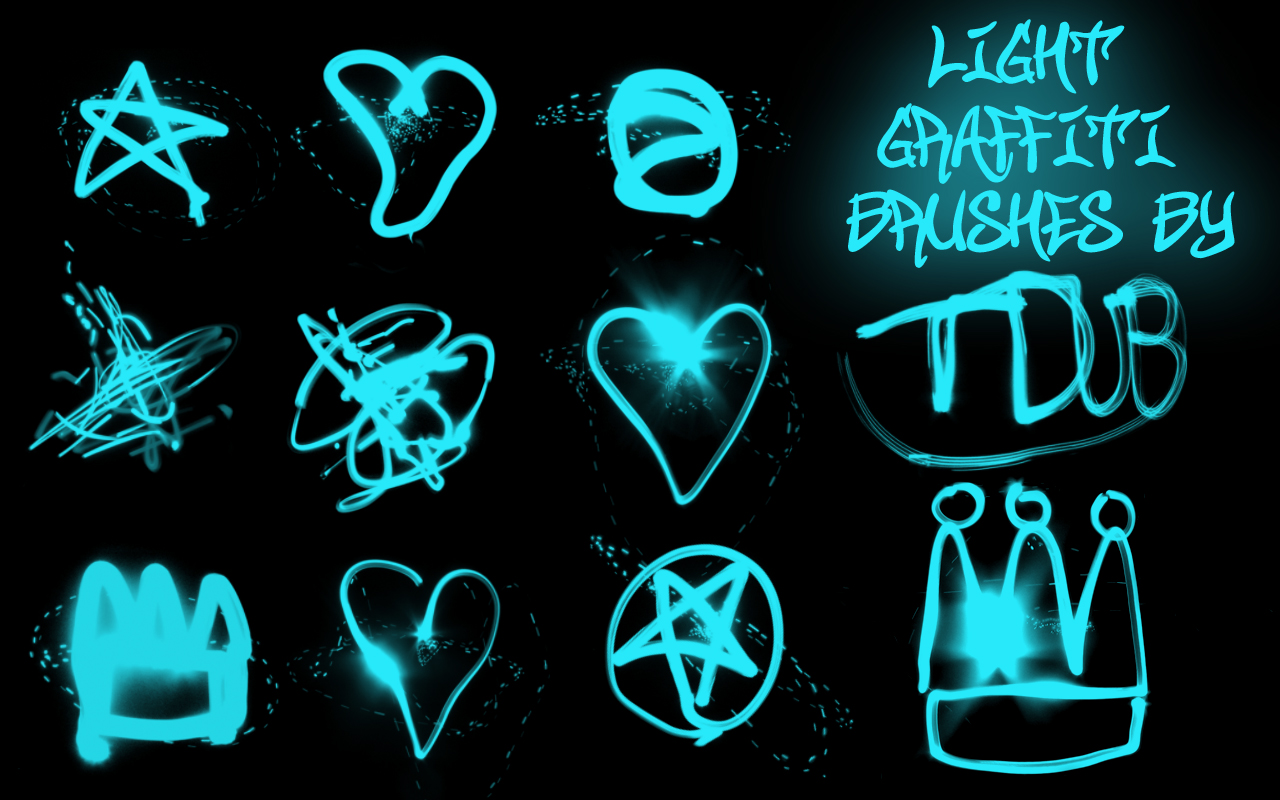 light graffiti brushes