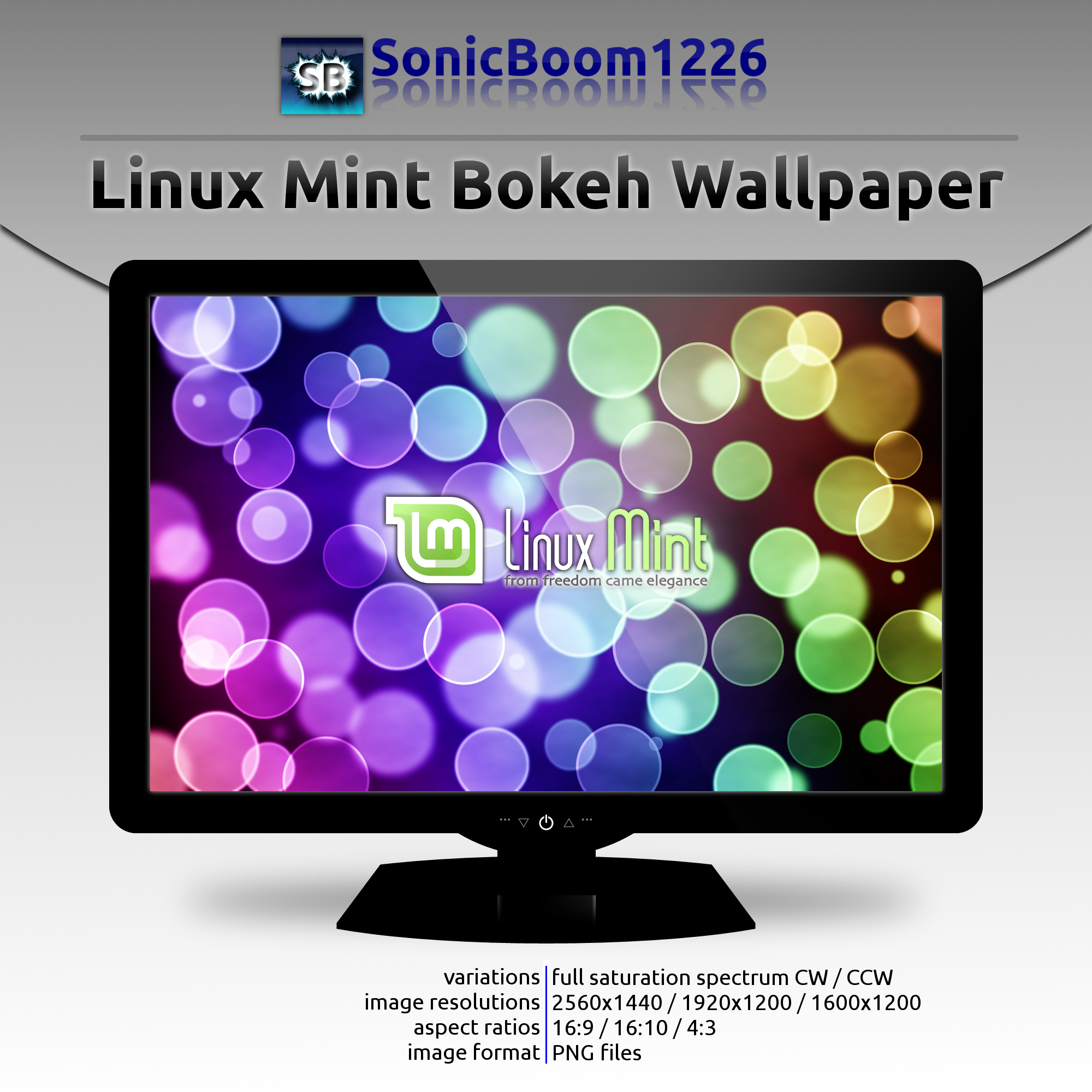 Linux Mint Bokeh Wallpaper