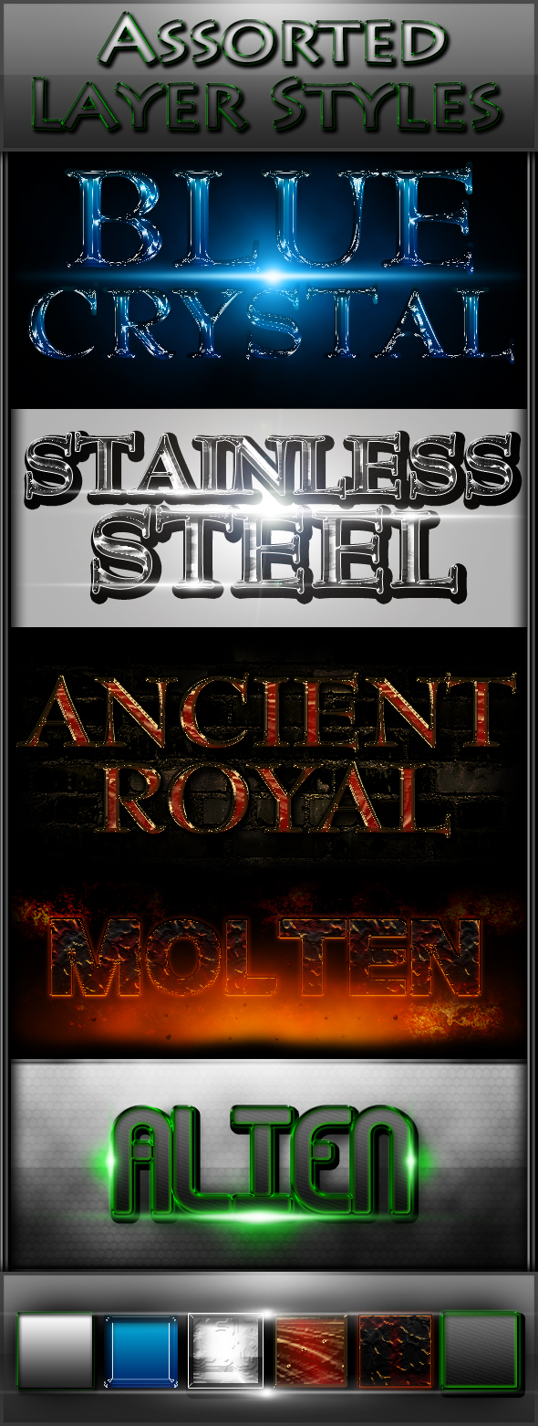 Assorted Styles -FREE- by XioxGraphix on DeviantArt