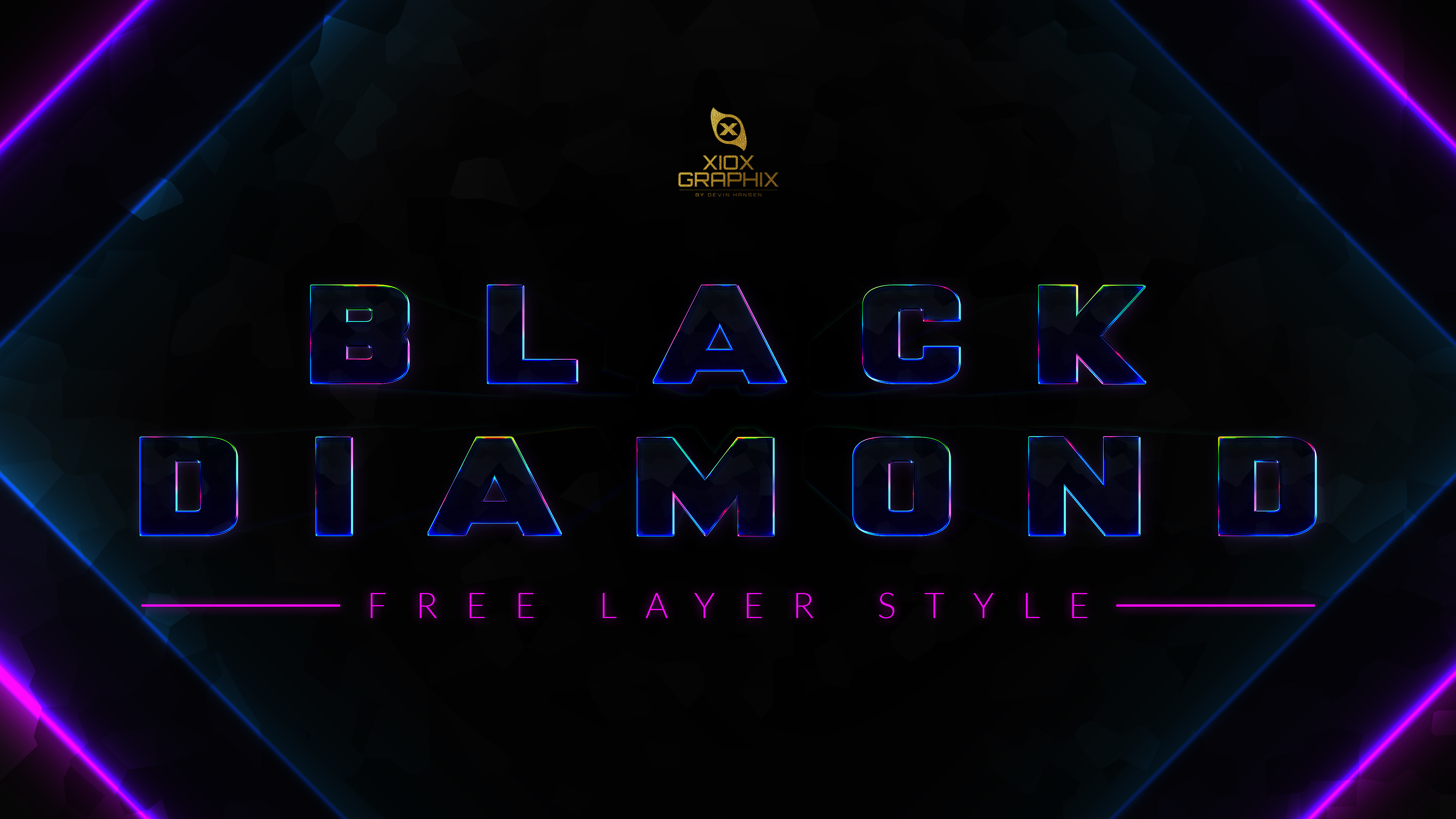 Black Diamond Layer Style -FREE- by XioxGraphix on DeviantArt