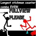 Longest stickman counter-combo