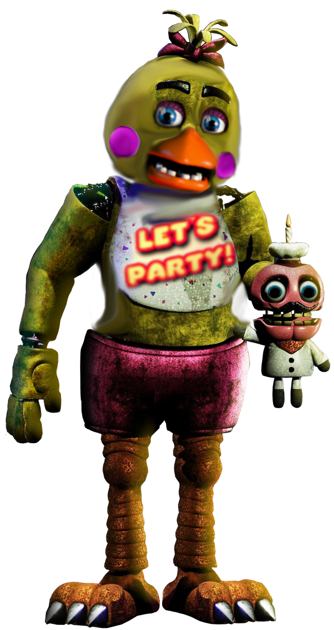 Toy Chica Png - Scary Chica Five Nights At Freddy's, Transparent