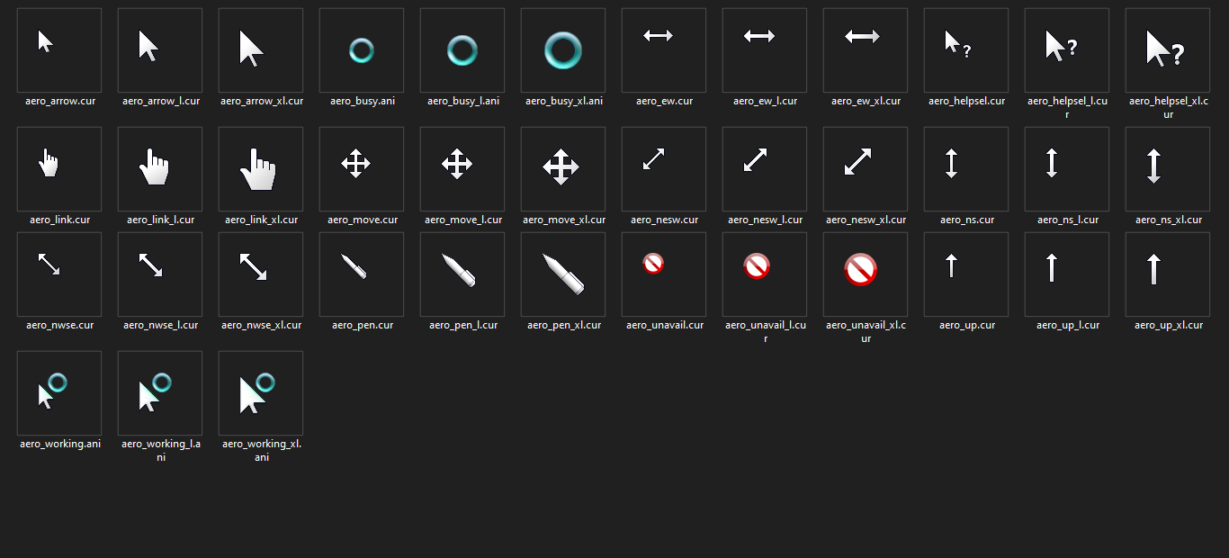 Windows Aero Cursors by nohopestage on DeviantArt