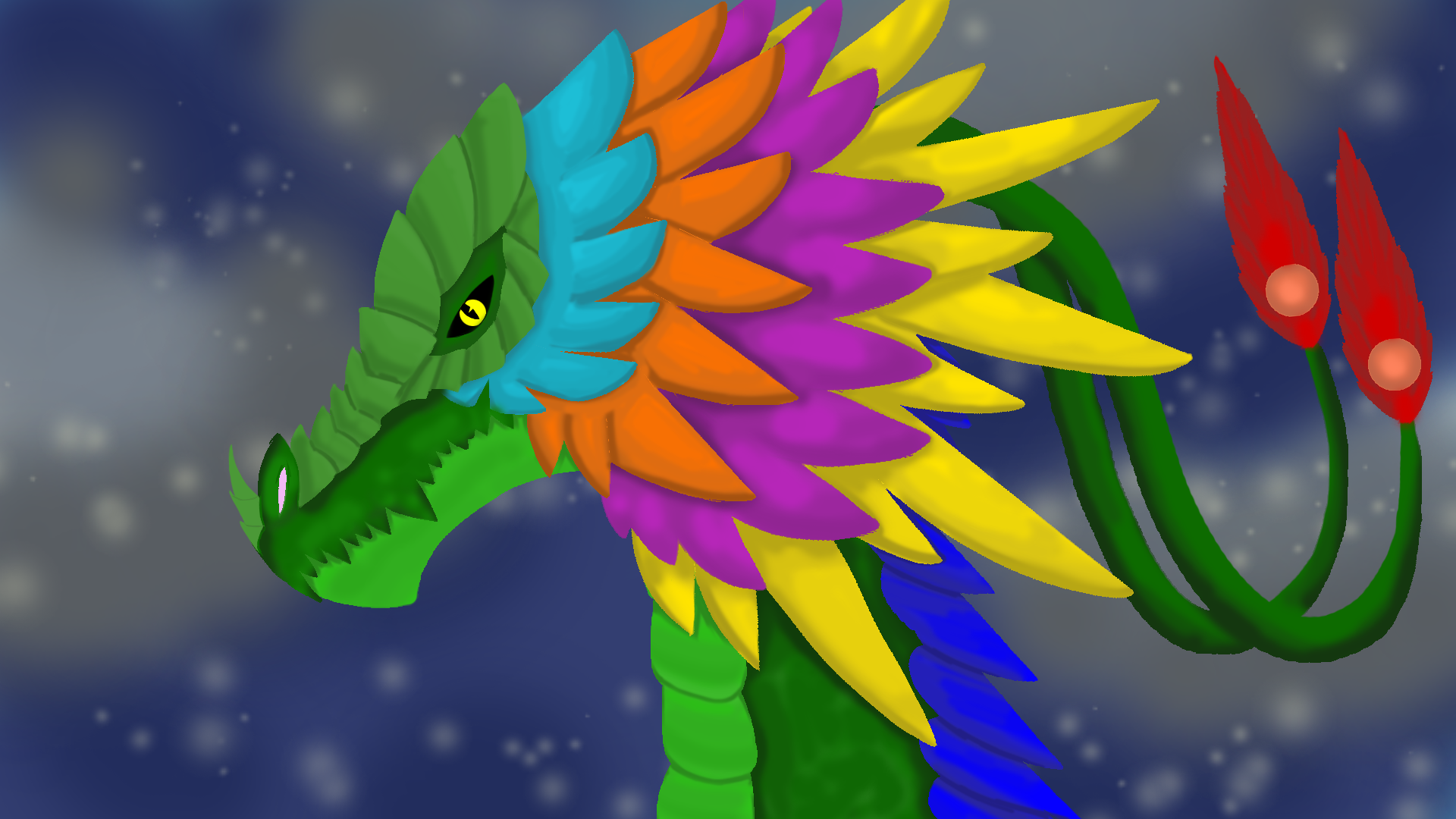 Peacock Dragon by syklarfiretail on DeviantArt