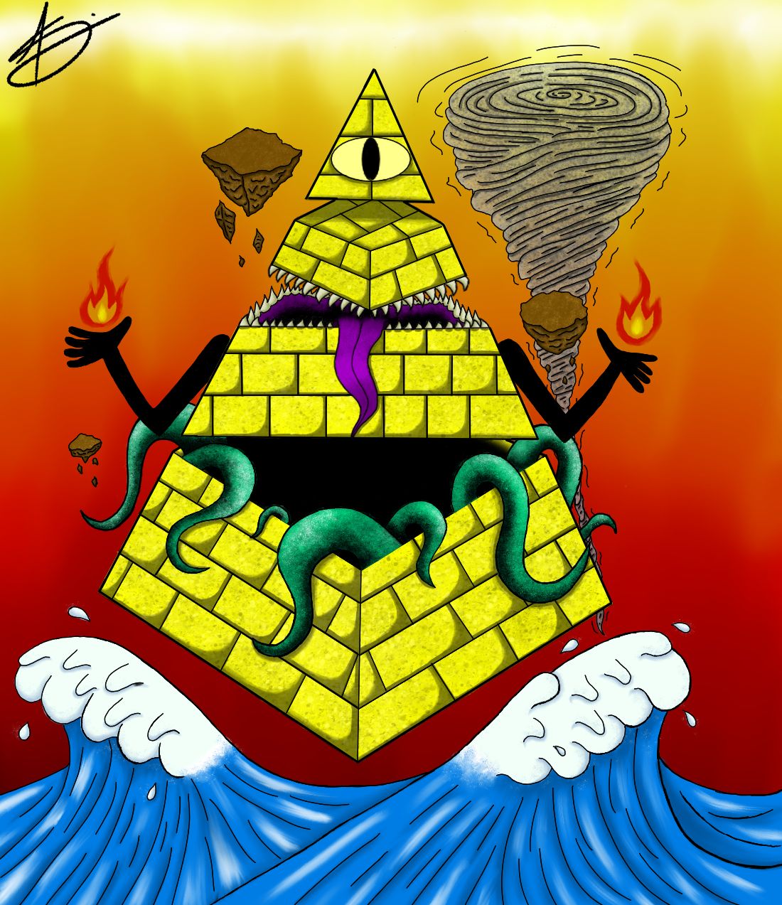 Gravity Falls Bill Cypher Inspired Print (Fan Art) by ashep21435 on ...