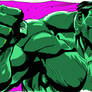 Hulk drawing at SDCC DA Booth