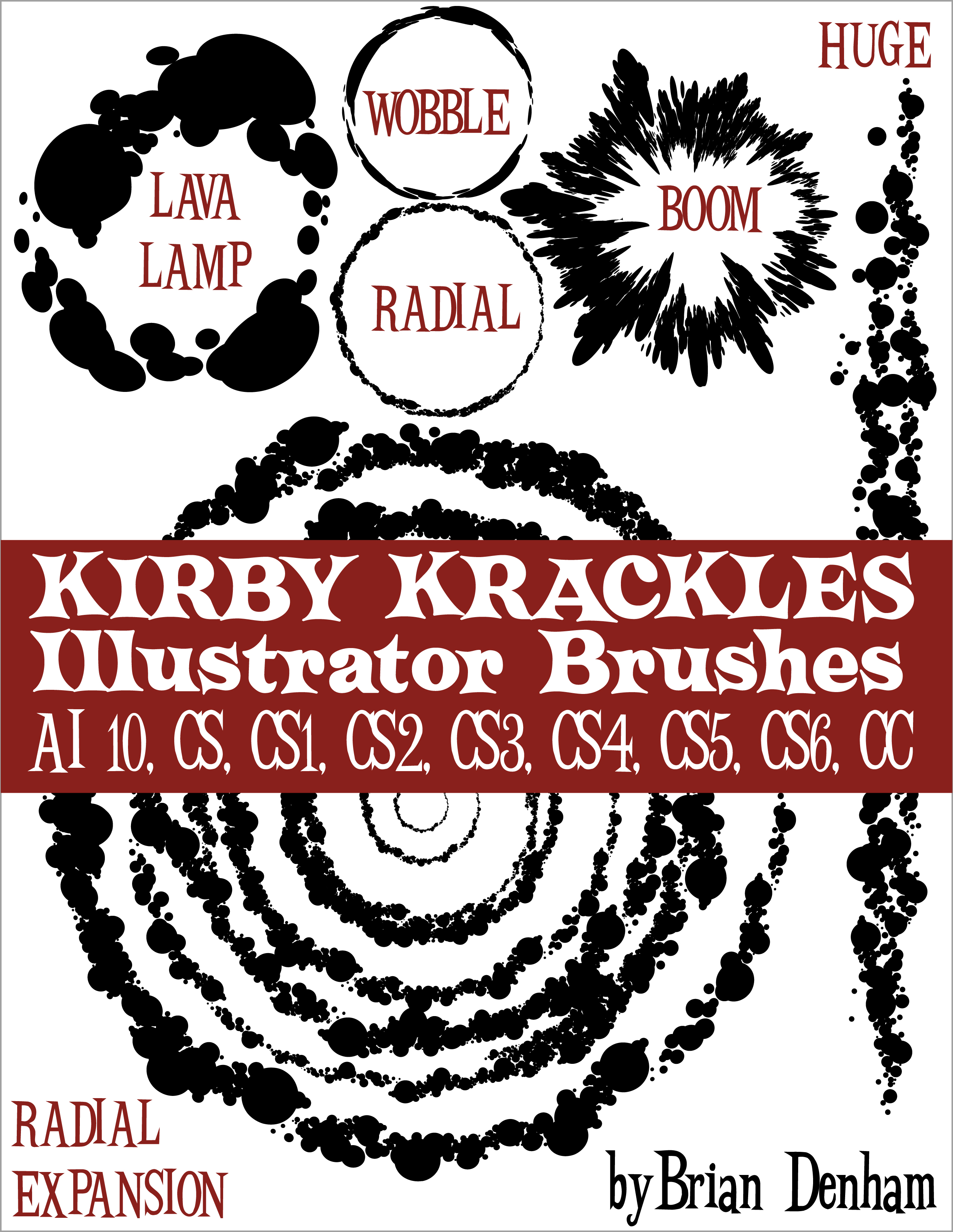 Kirby Krackles Illustrator Brushes