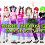 mmd Neon Girls Kpop Styles Pack dl