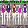 Mmd Neongirls Swimsuit V3 hairstyles Update dl