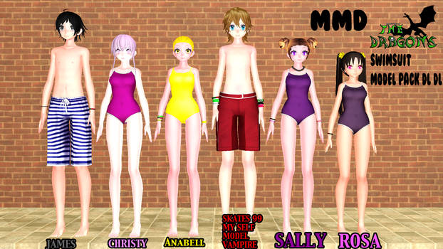 Mmd The Dragons Swimsut Series dl beta
