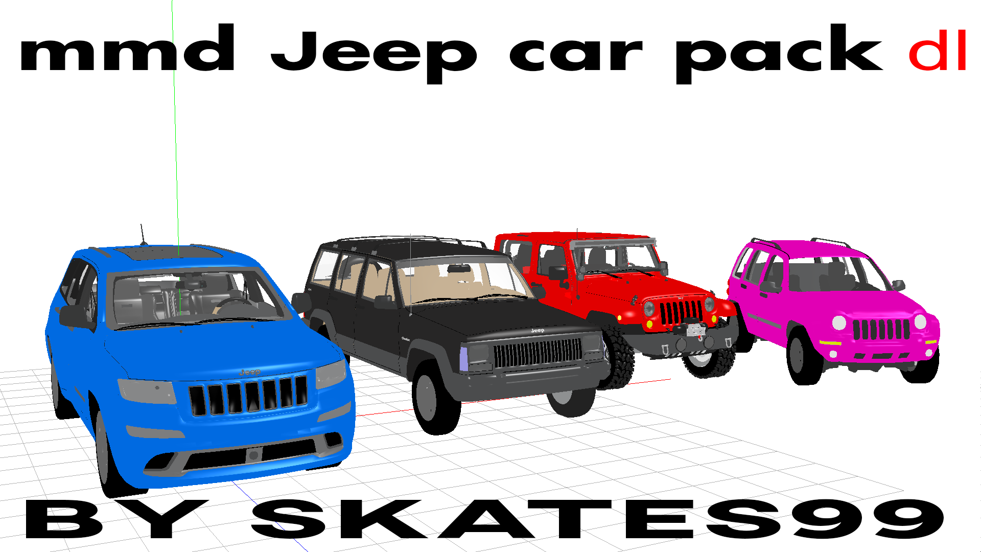 Mmd Jeep Pack version 1 dl