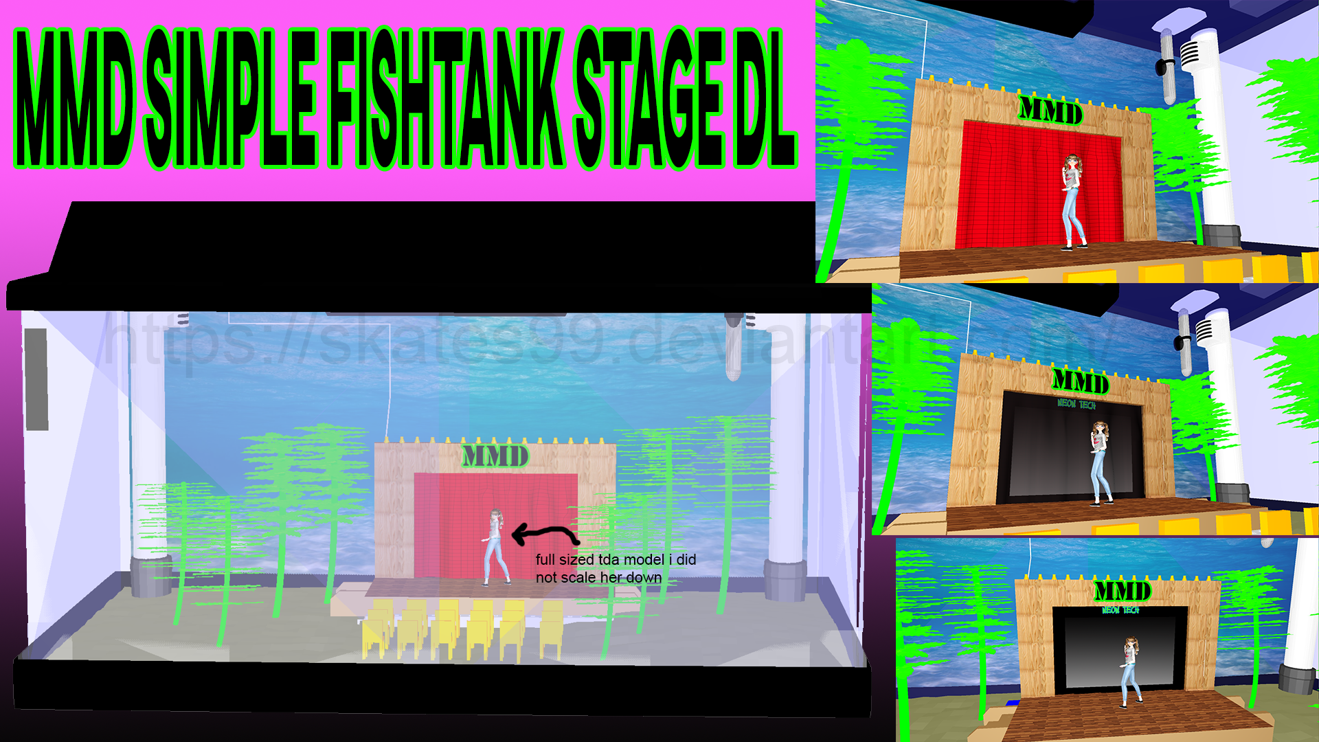 Mmd Simple Fishtank Stage Dl