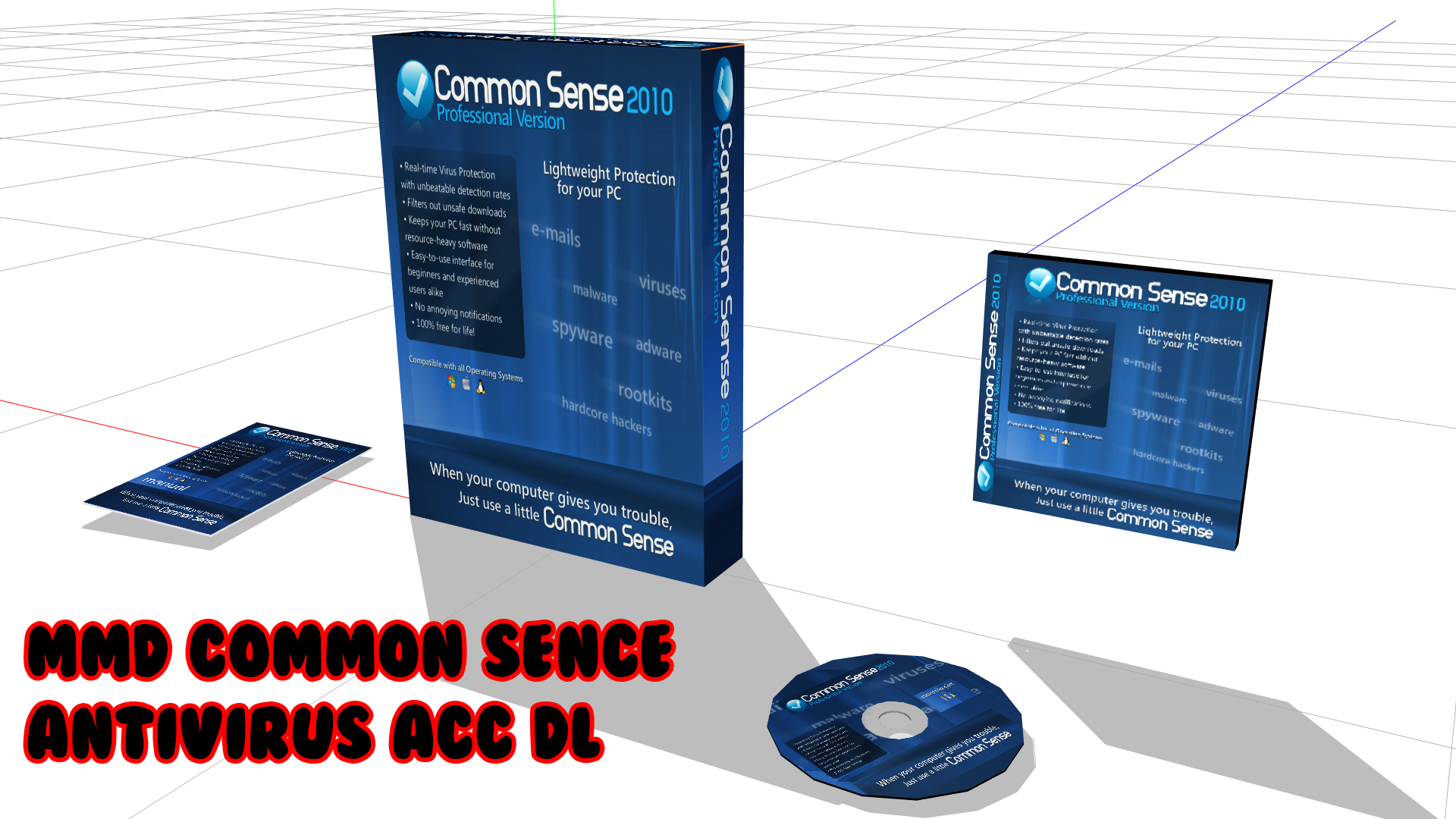 Mmd common Sense antivirus acc dl by skates99 on DeviantArt