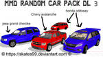 Mmd Random Car Pack 3 dl by skates99