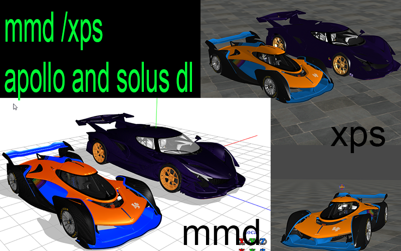 Mmd  Xps 2023 Mclaren Solus Gt And Apollo Dl