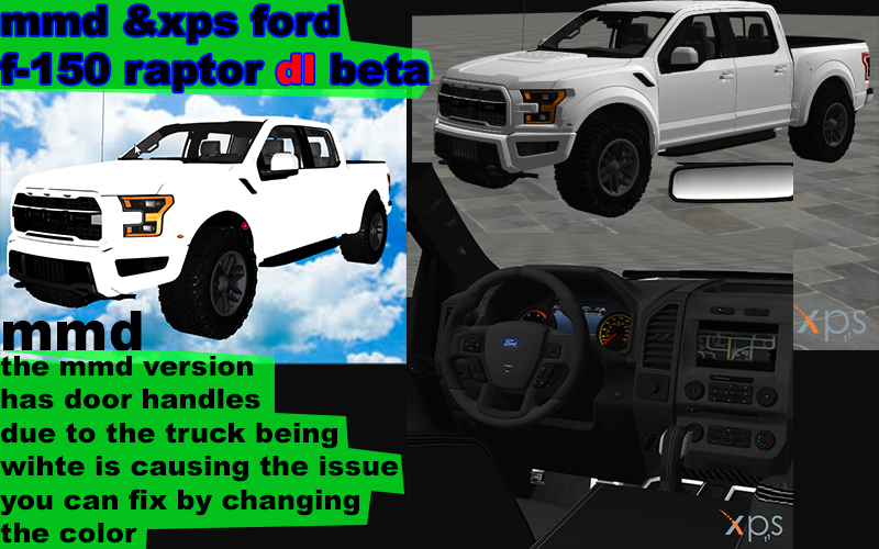 mmd + xps Ford f-150 Raptor Dl beta (wip)
