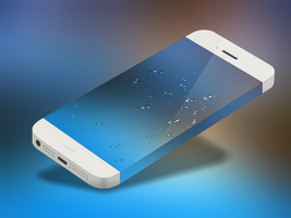 Water droplets ios7 Wallpaper