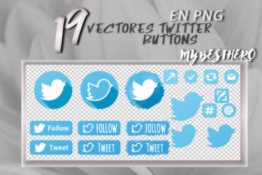 +Vectores Twitter Buttons I [FREE]