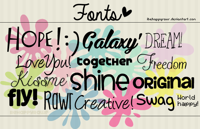 Fonts BHR